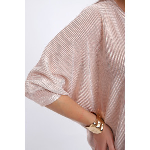 Блузка женская №32740 атлас стрейч (р-ры: 48-62) экрю Блузка женская №32740 атлас стрейч (р-ры: 48-62) экрю