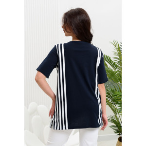 Туника женская №9228 кулирка (р-ры: 48-64) темно-синий Туника женская №9228 кулирка (р-ры: 48-64) темно-синий