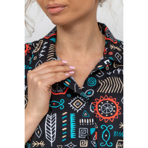 Туника женская №36689 кулирка (р-ры: 46-60) черный Туника женская №36689 кулирка (р-ры: 46-60) черный