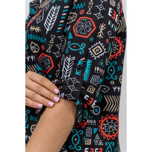 Туника женская №36689 кулирка (р-ры: 46-60) черный Туника женская №36689 кулирка (р-ры: 46-60) черный