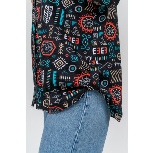 Туника женская №36689 кулирка (р-ры: 46-60) черный Туника женская №36689 кулирка (р-ры: 46-60) черный