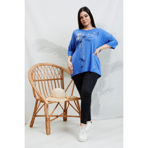 Туника женская №9185 вискоза пенье (р-ры: 48-64) сиреневый Туника женская №9185 вискоза пенье (р-ры: 48-64) сиреневый