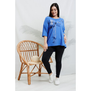 Туника женская №9185 вискоза пенье (р-ры: 48-64) сиреневый Туника женская №9185 вискоза пенье (р-ры: 48-64) сиреневый