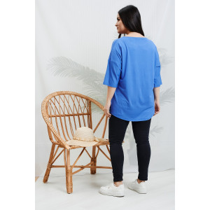 Туника женская №9185 вискоза пенье (р-ры: 48-64) сиреневый Туника женская №9185 вискоза пенье (р-ры: 48-64) сиреневый