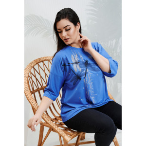 Туника женская №9185 вискоза пенье (р-ры: 48-64) сиреневый Туника женская №9185 вискоза пенье (р-ры: 48-64) сиреневый