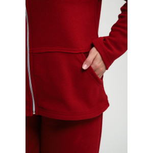 Костюм двойка женский КД-00445 флис (р-ры: 44-62) марсала Костюм двойка женский КД-00445 флис (р-ры: 44-62) марсала