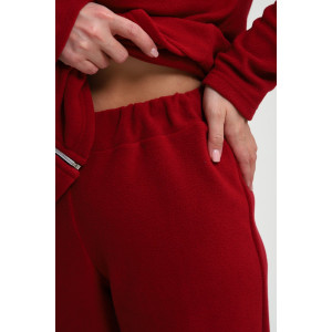 Костюм двойка женский КД-00445 флис (р-ры: 44-62) марсала Костюм двойка женский КД-00445 флис (р-ры: 44-62) марсала