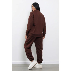 Костюм двойка женский "Ариана" 1373-4 полиэстер (р-ры: 46-60) шоколад Костюм двойка женский "Ариана" 1373-4 полиэстер (р-ры: 46-60) шоколад