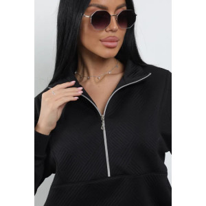 Костюм двойка женский "Ариана" 1373-3 полиэстер (р-ры: 46-60) черный Костюм двойка женский "Ариана" 1373-3 полиэстер (р-ры: 46-60) черный