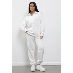 Костюм двойка женский "Ариана" 1373-1 полиэстер (р-ры: 46-60) белый Костюм двойка женский "Ариана" 1373-1 полиэстер (р-ры: 46-60) белый