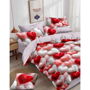 Постельное белье поплин "Мягкое сердце" Постельное белье поплин "Мягкое сердце"