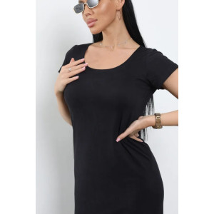 Платье женское "Симона 3" 1310-7 полиэстер с лайкрой (р-ры: 42-56) черный