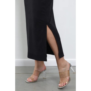 Платье женское "Симона 3" 1310-7 полиэстер с лайкрой (р-ры: 42-56) черный