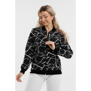 Толстовка женская ТЖ-07 футер набивной (р-ры: 46-56) абстракция