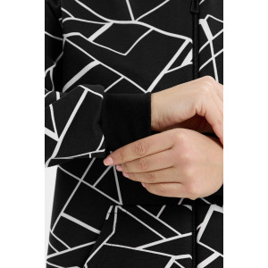 Толстовка женская ТЖ-07 футер набивной (р-ры: 46-56) абстракция