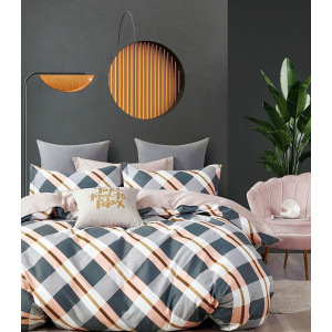 Постельное белье сатин на резинке "Дипломат"