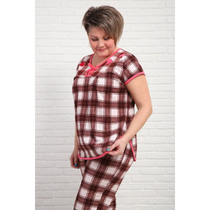 Пижама женская "Кокетка К" кулирка (р-ры: 50-68)