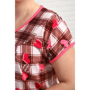 Пижама женская "Кокетка С" кулирка (р-ры: 50-68)