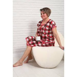 Пижама женская "Кокетка С" кулирка (р-ры: 50-68)