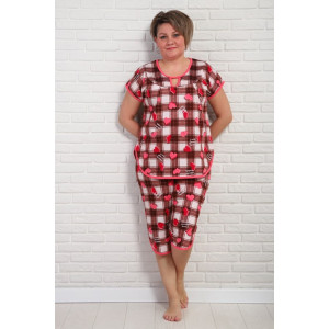 Пижама женская "Кокетка С" кулирка (р-ры: 50-68)