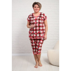 Пижама женская "Кокетка С" кулирка (р-ры: 50-68)