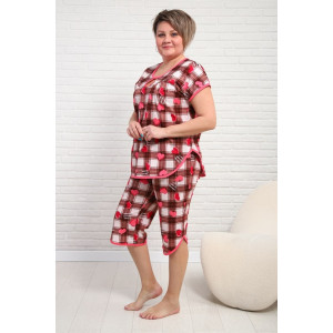 Пижама женская "Кокетка С" кулирка (р-ры: 50-68)