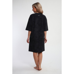 Платье женское ТП-02 "Сердце" кулирка (р-ры: 46-64) темно-серый