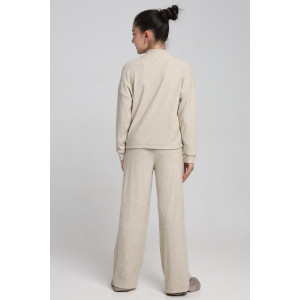 Костюм двойка детский №35334 ангора-лапша (р-ры: 134-164) бежевый