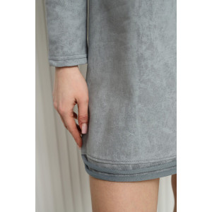 Платье женское №7500 футер 2-х нитка (р-ры: 42-52) винтаж серый