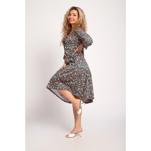 Платье женское №51208 кулирка (р-ры: 48-58) зеленый