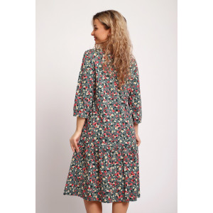 Платье женское №51208 кулирка (р-ры: 48-58) зеленый