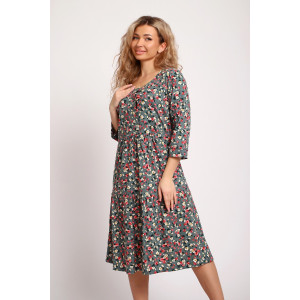 Платье женское №51208 кулирка (р-ры: 48-58) зеленый