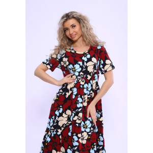 Платье женское №13166 кулирка (р-ры: 46-56) красный