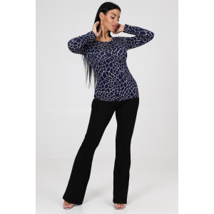 Лонгслив женский №24792 вискоза (р-ры: 46-56) синий