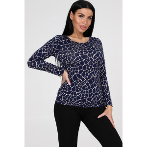 Лонгслив женский №24792 вискоза (р-ры: 46-56) синий