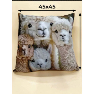 Наволочка-чехол декоративная велюр 3D на молнии "Альпака 4" Наволочка-чехол декоративная велюр 3D на молнии "Альпака 4"