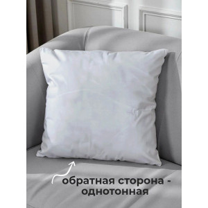 Наволочка-чехол декоративная велюр 3D на молнии "Собака с цветами" Наволочка-чехол декоративная велюр 3D на молнии "Собака с цветами"