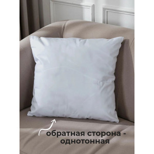 Наволочка-чехол декоративная велюр 3D на молнии "Собака улыбается" Наволочка-чехол декоративная велюр 3D на молнии "Собака улыбается"