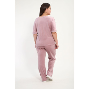 Костюм двойка женский К3130.8 велюр (р-ры: 48-54) Костюм двойка женский К3130.8 велюр (р-ры: 48-54)