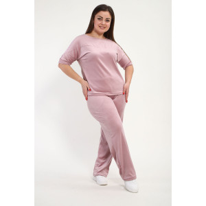 Костюм двойка женский К3130.8 велюр (р-ры: 48-54) Костюм двойка женский К3130.8 велюр (р-ры: 48-54)