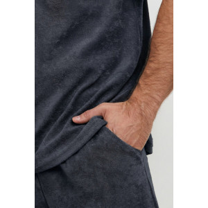 Костюм двойка мужской "Антонио" КМ-6 махра (р-ры: 48-56) графит