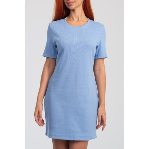 Платье женское К-382 "Дора 2" кашкорсе (р-ры: 42-48) небесный