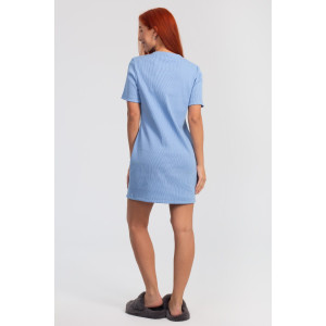 Платье женское К-382 "Дора 2" кашкорсе (р-ры: 42-48) небесный
