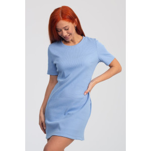 Платье женское К-382 "Дора 2" кашкорсе (р-ры: 42-48) небесный