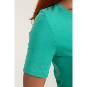 Платье женское К-382 "Дора" рибана (р-ры: 42-48) мята