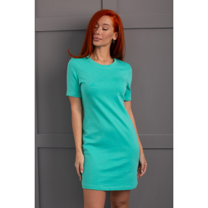 Платье женское К-382 "Дора" рибана (р-ры: 42-48) мята