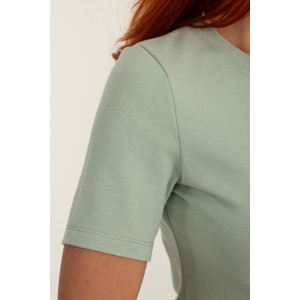 Платье женское К-382 "Дора" рибана (р-ры: 42-48) шалфей