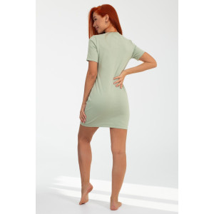 Платье женское К-382 "Дора" рибана (р-ры: 42-48) шалфей