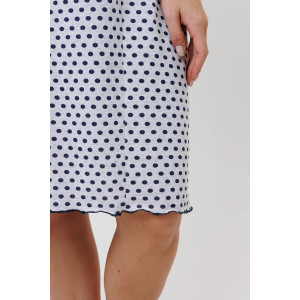 Сорочка женская №2119/2 хлопок-полиэстер (р-ры: 48-58) серый-горошек