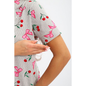 Пижама женская №251 кулирка (р-ры: 44-52) белый Пижама женская №251 кулирка (р-ры: 44-52) белый